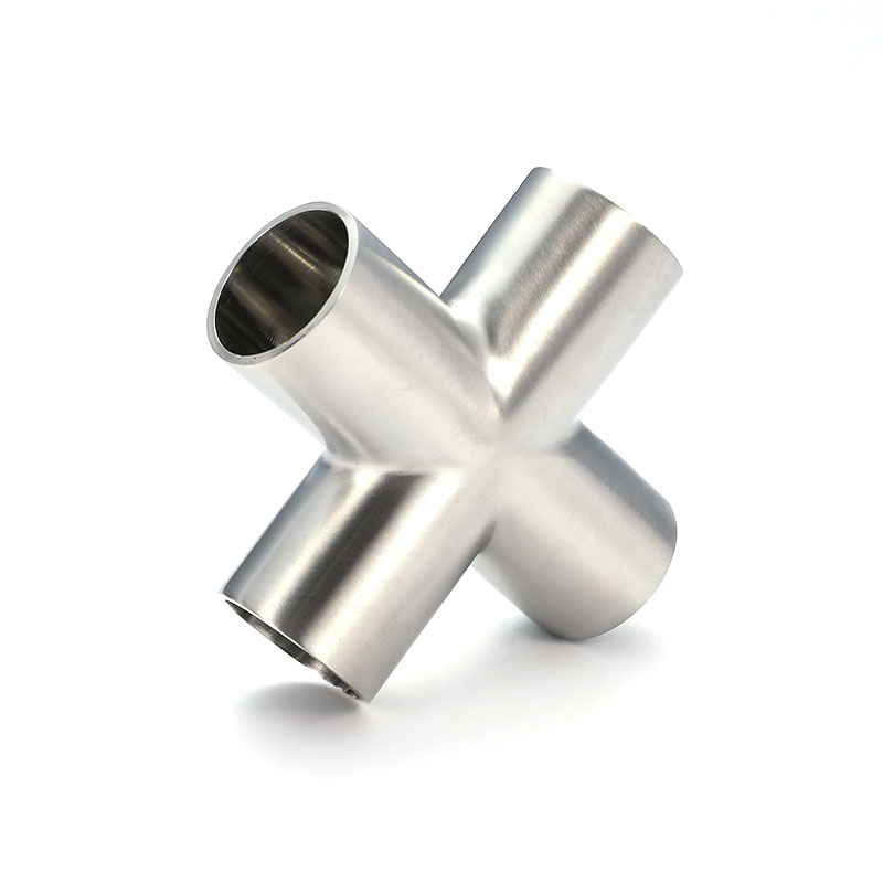 Сварной крестообразный фитинг для сантехнических труб из нержавеющей стали BPE Сварной крестообразный фитинг для сантехнических труб из нержавеющей стали BPE